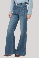 Nili Lotan - Florence Denim Flare Jeans - CLASWASH