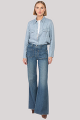 Nili Lotan - Florence Denim Flare Jeans - CLASWASH