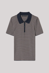 Nili Lotan - Gemmatta Stripe Polo - DRKNVYBR
