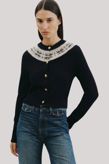 Nili Lotan - Josefa Cashmere Cardigan - DRKNVYFA