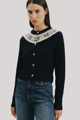 Nili Lotan - Josefa Cashmere Cardigan - DRKNVYFA