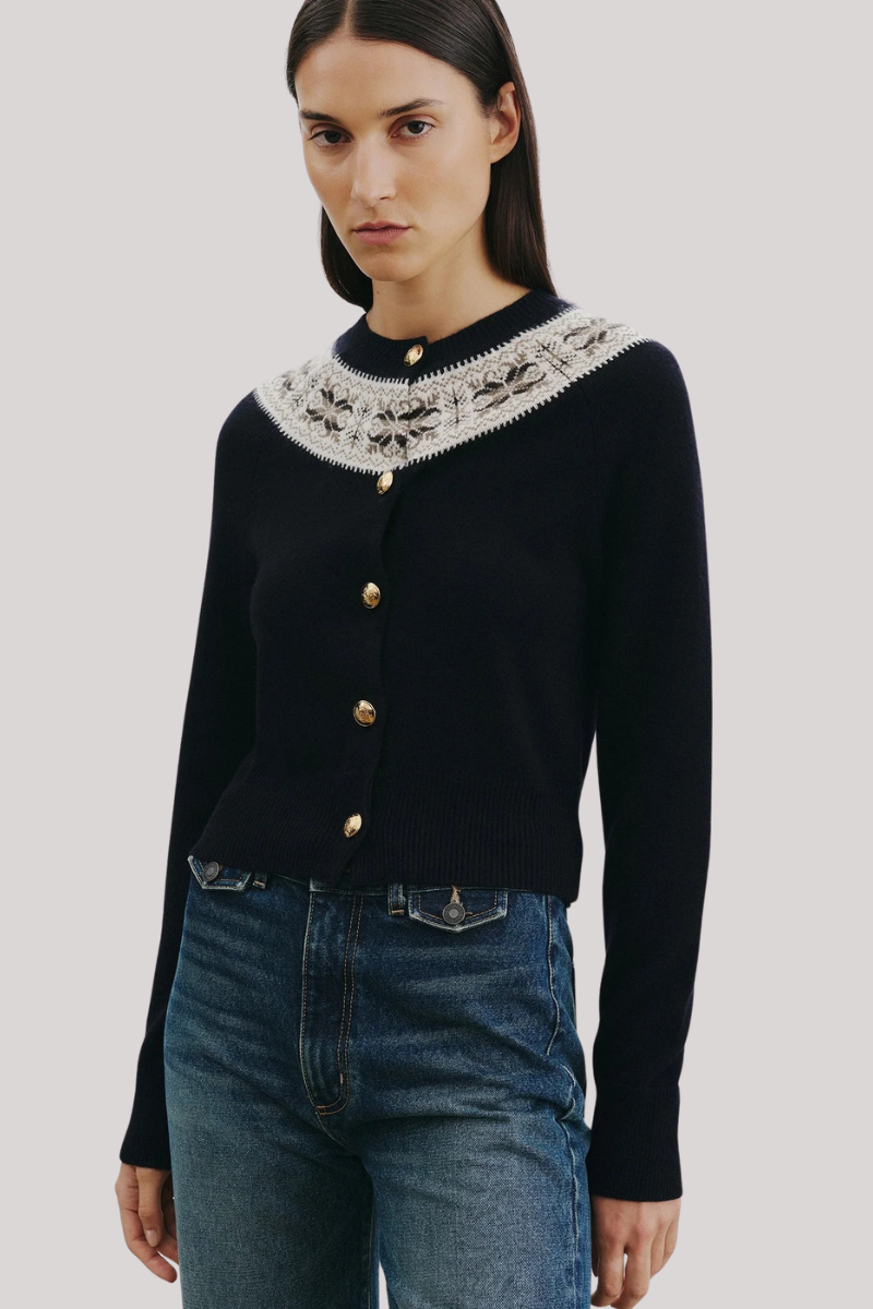 Nili Lotan - Josefa Cashmere Cardigan - DRKNVYFA