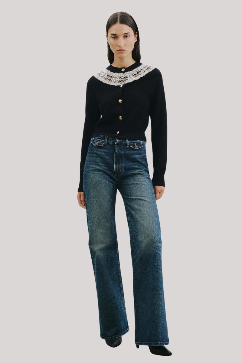 Nili Lotan - Josefa Cashmere Cardigan - DRKNVYFA