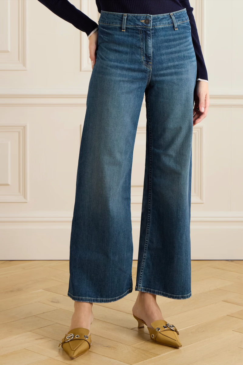 Nili Lotan - Megan High-Rise Wide-Leg Jeans - CLASSICW