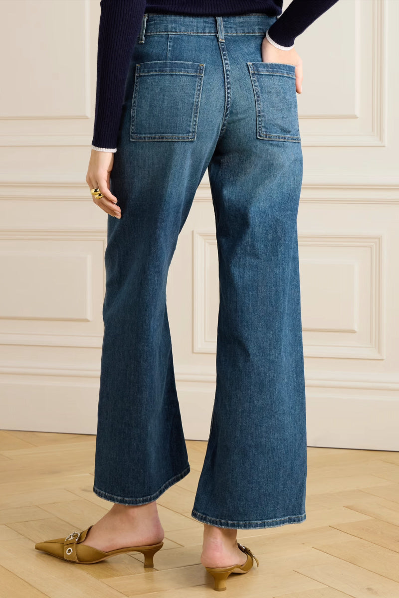 Nili Lotan - Megan High-Rise Wide-Leg Jeans - CLASSICW