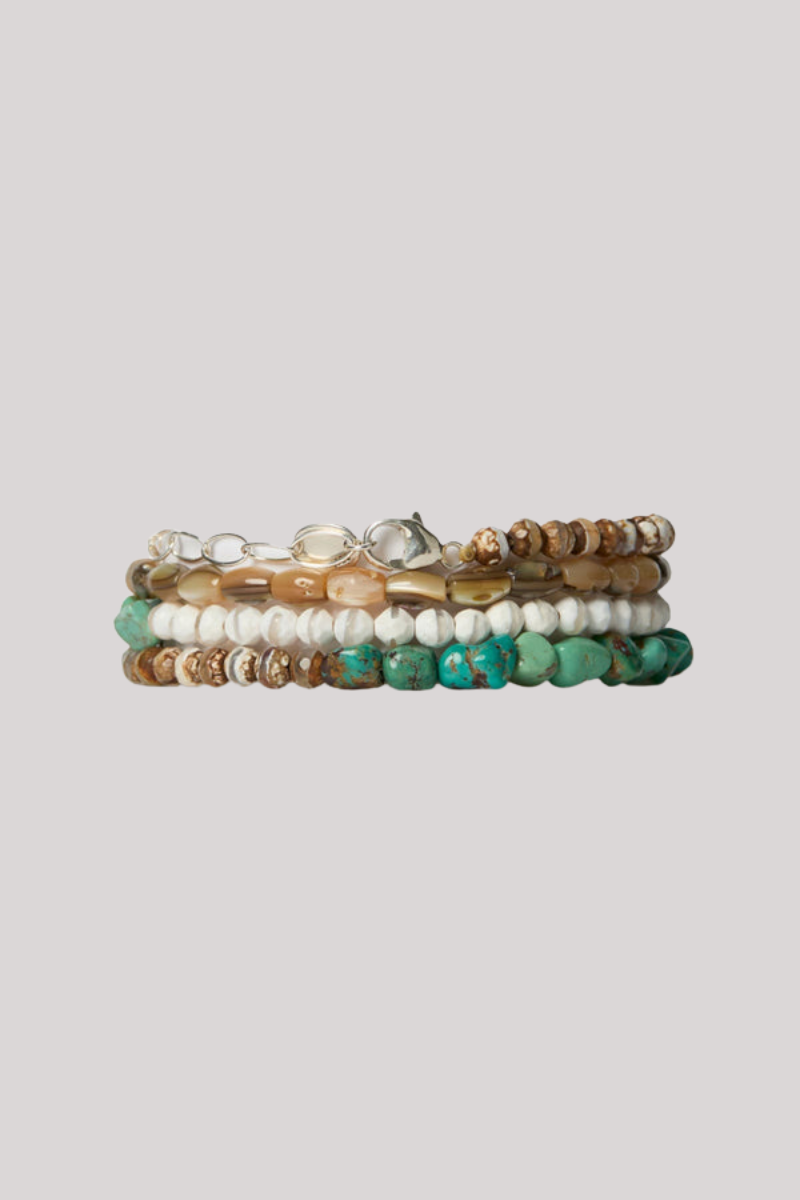 Chan Luu - Montego Naked Wrap Bracelet Silver - MULTI