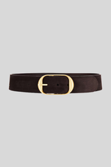 Nili Lotan - Nili Suede Belt - ESPRESSO