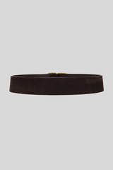 Nili Lotan - Nili Suede Belt - ESPRESSO