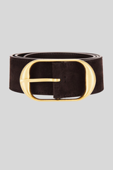 Nili Lotan - Nili Suede Belt - ESPRESSO