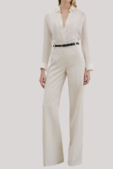Nili Lotan - Rivers Wool Pant - STONE