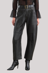 Nili Lotan - Shon Leather Pant - BLACK