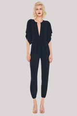 Norma Kamali - Rectangle Jog Jumpsuit - BLACK