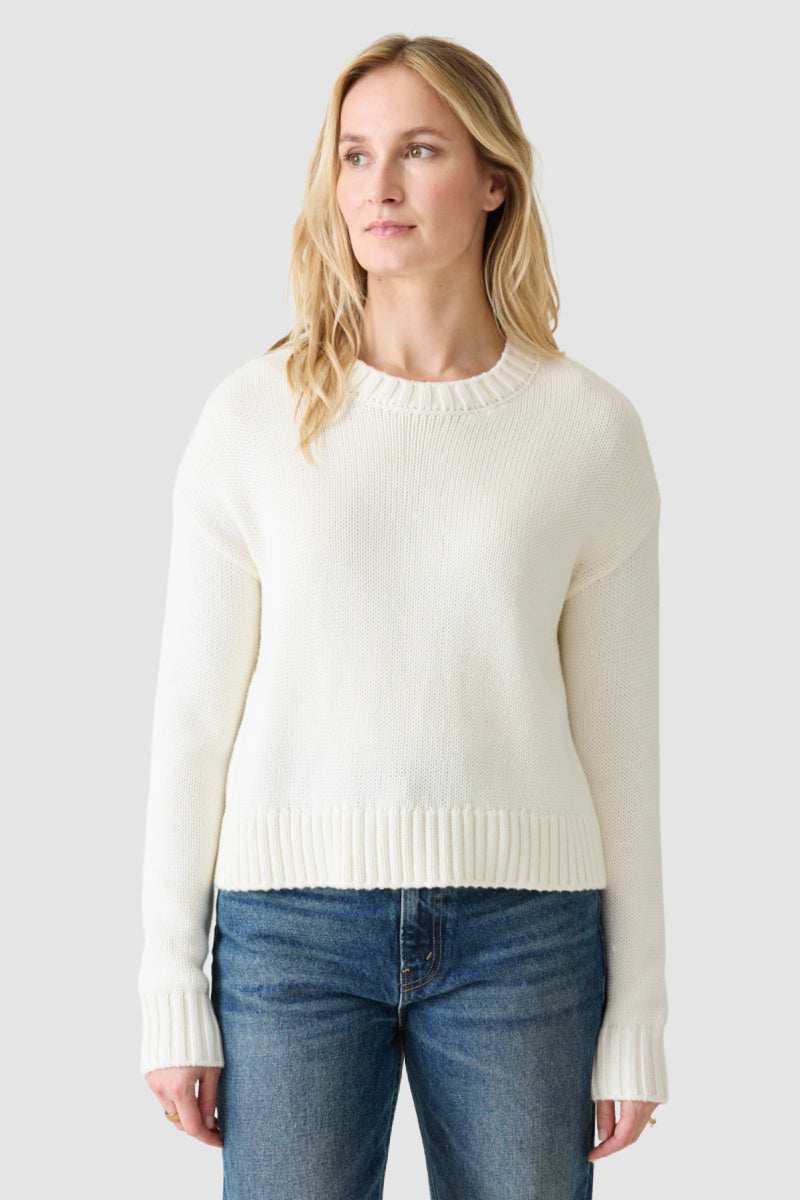 Not Monday - Celeste Crewneck Pullover - IVORY