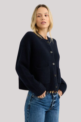 One Gray Day - Cassie Cashmere Cardigan - GALAXY