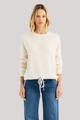 One Gray Day - Kitt Cashmere Pullover - ECRU
