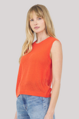 One Grey Day - Camille Cashmere Top - APEROL