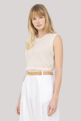 One Grey Day - Camille Cashmere Top - CREAM