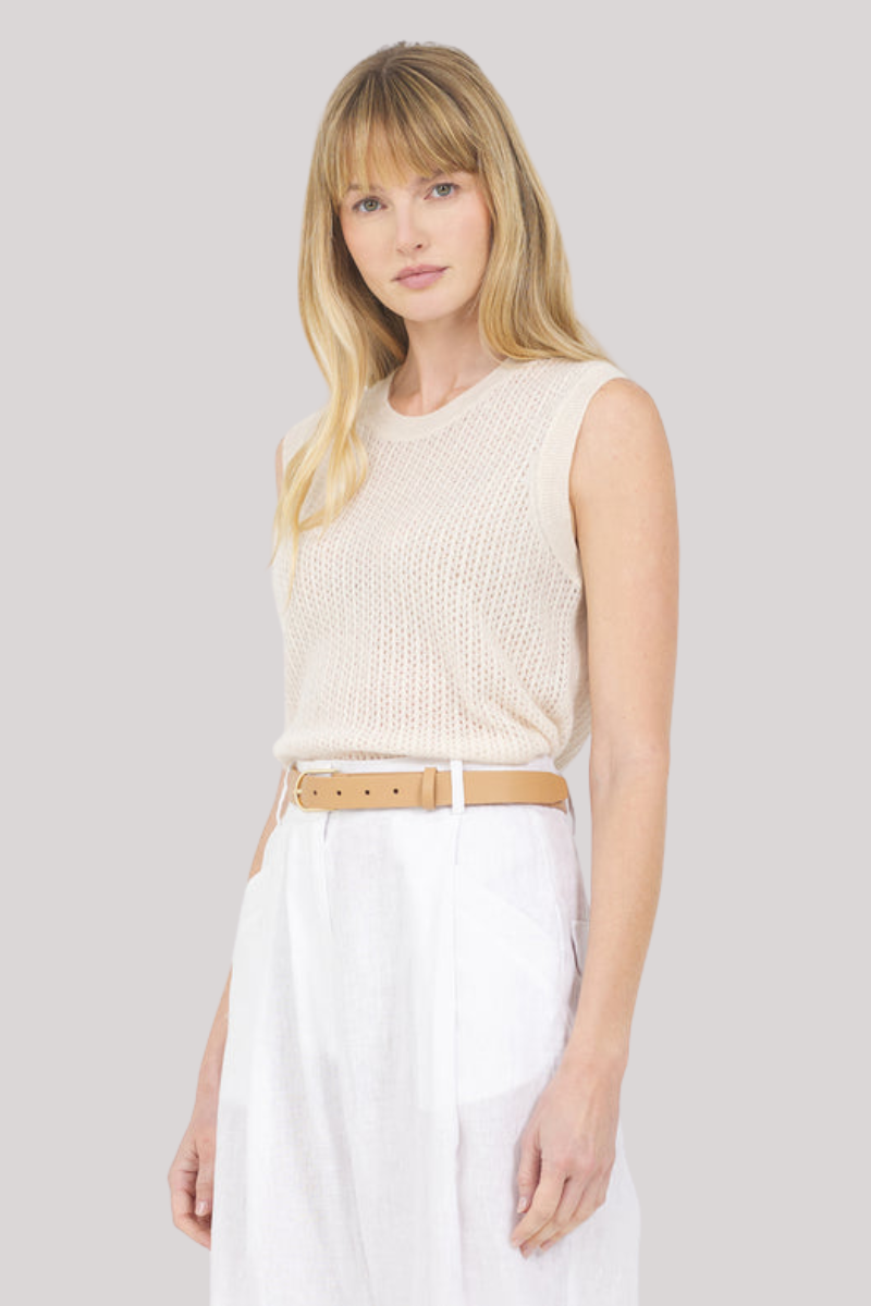 One Grey Day - Camille Cashmere Top - CREAM