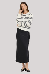 One Grey Day - Lotus Crewneck - BLKCOMBO