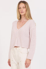 One Grey Day - Luca Cashmere Cardigan - SHELL