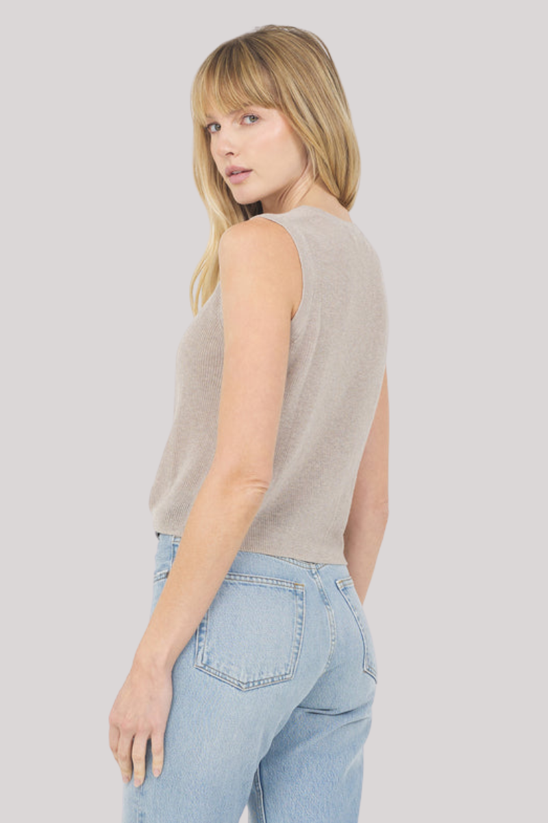 One Grey Day - Macy Top - MARBLE