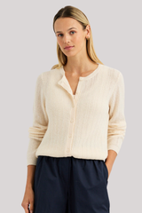 One Grey Day - Opal Cardigan - ECRU