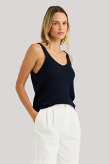 One Grey Day - Remi Tank - NAVY