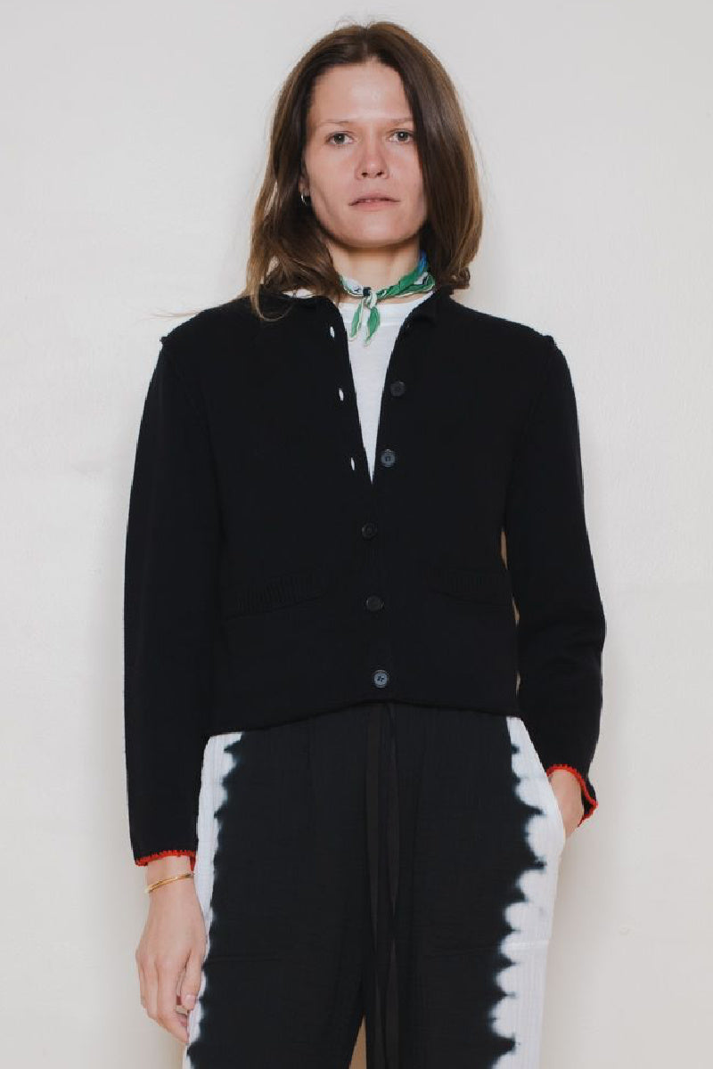 Raquel Allegra - Ferris Cardigan - BLACK