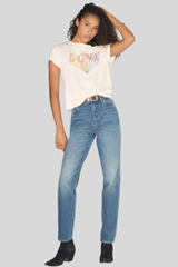 Re/Done - Classic Tee Love Rainbow - VINTWHTE