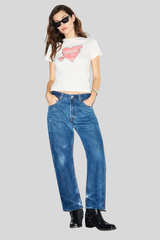 Re/Done - Classic Tee Mom - VINTWHTE