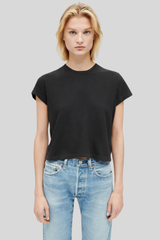 Re/Done - Hanes 1950s Boxy Tee - WASBLACK