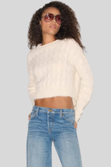 Re/Done - Rowe Cashmere Pullover - MOON