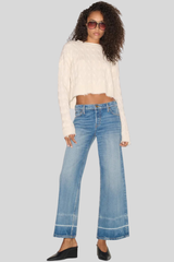 Re/Done - Rowe Cashmere Pullover - MOON