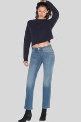 Re/Done - Rowe Cashmere Pullover - NAVY