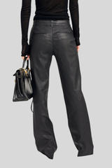 SPRWMN - Classic Leather Trousers - BLACK