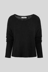 SPRWMN - Off Shoulder Sweater - BLACK