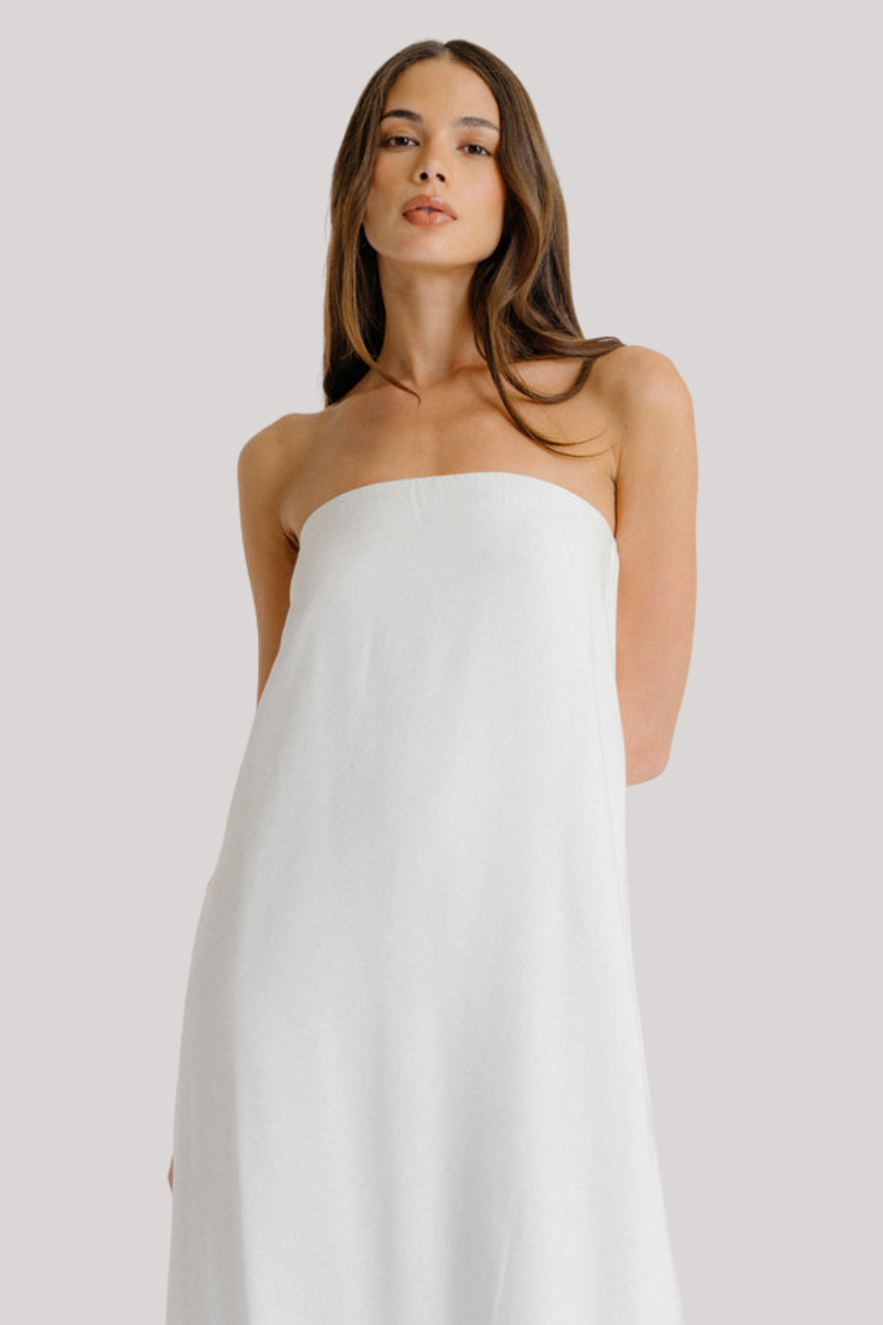 Sablyn - Arden Strapless Maxi Dress - WHITE