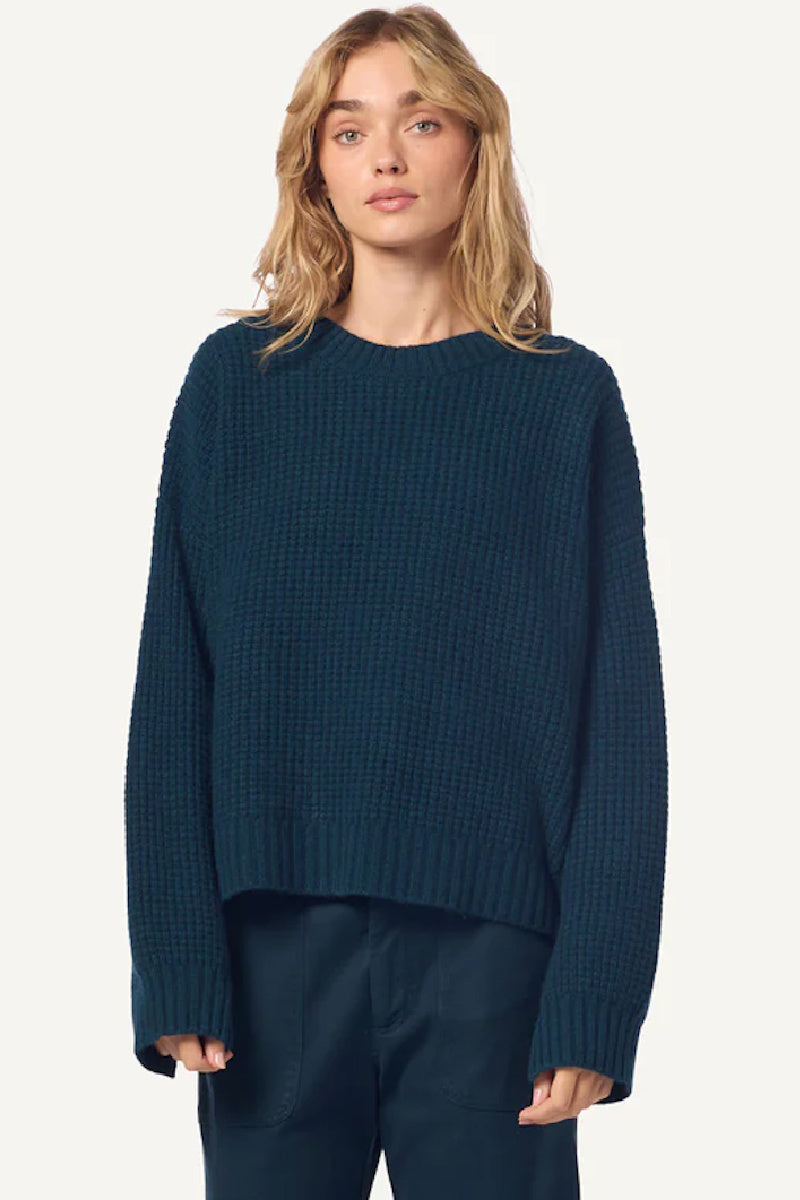 Sablyn - CY Slouchy Crewneck With Rib Detail - COMPASS