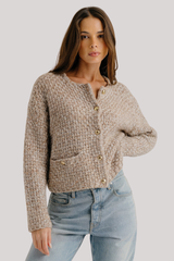 Sablyn - Charlene Cashmere Cropped Welt Pocket Jacket - PRASANMU