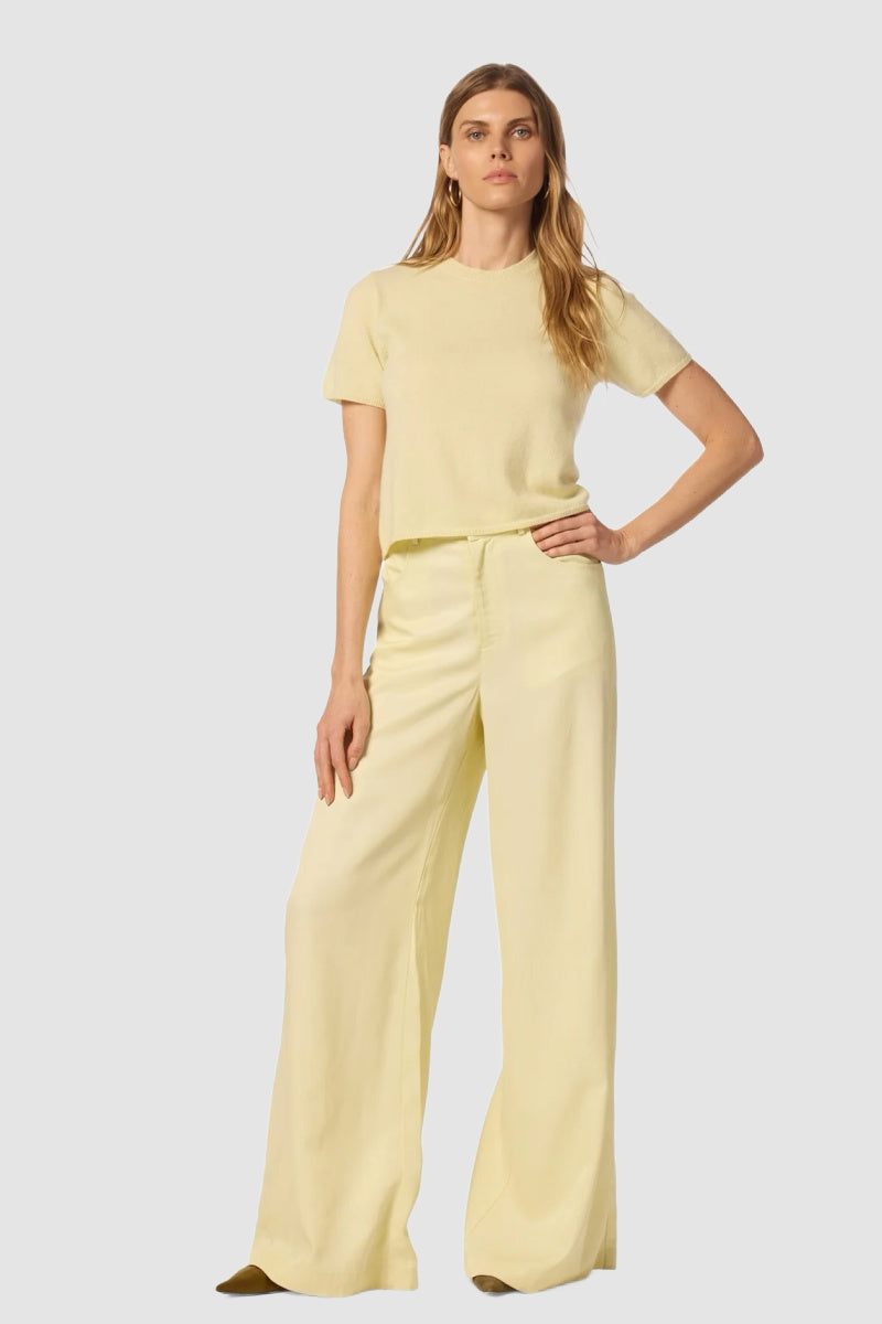 Sablyn - Charleston Relaxed Crew Neck Tee - PALECITR