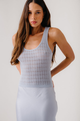 Sablyn - Cordelia Scooped Neck Tank - WHISPER