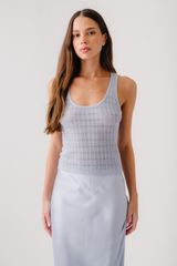 Sablyn - Cordelia Scooped Neck Tank - WHISPER