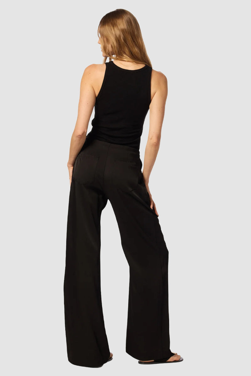 Sablyn - Gemma Pull On Straight Leg Pant - BLACK