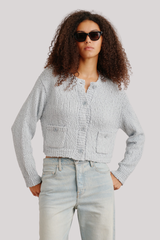 Sablyn - Helena Cropped Double-Pocket Cardigan - WHISPER