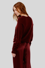 Sablyn - Jayne Layering Crewneck - CABERNET