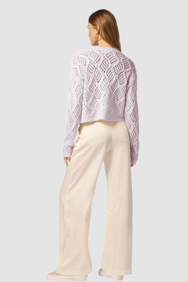 Sablyn - Jolie B V-Neck Cropped Cardigan - HIMALAYA