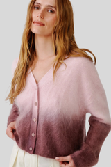 Sablyn - Jolie V-Neck Cropped Ombre Cardigan - SFTPK2MU