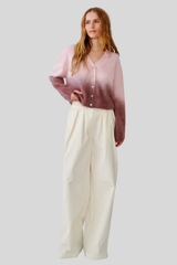 Sablyn - Jolie V-Neck Cropped Ombre Cardigan - SFTPK2MU