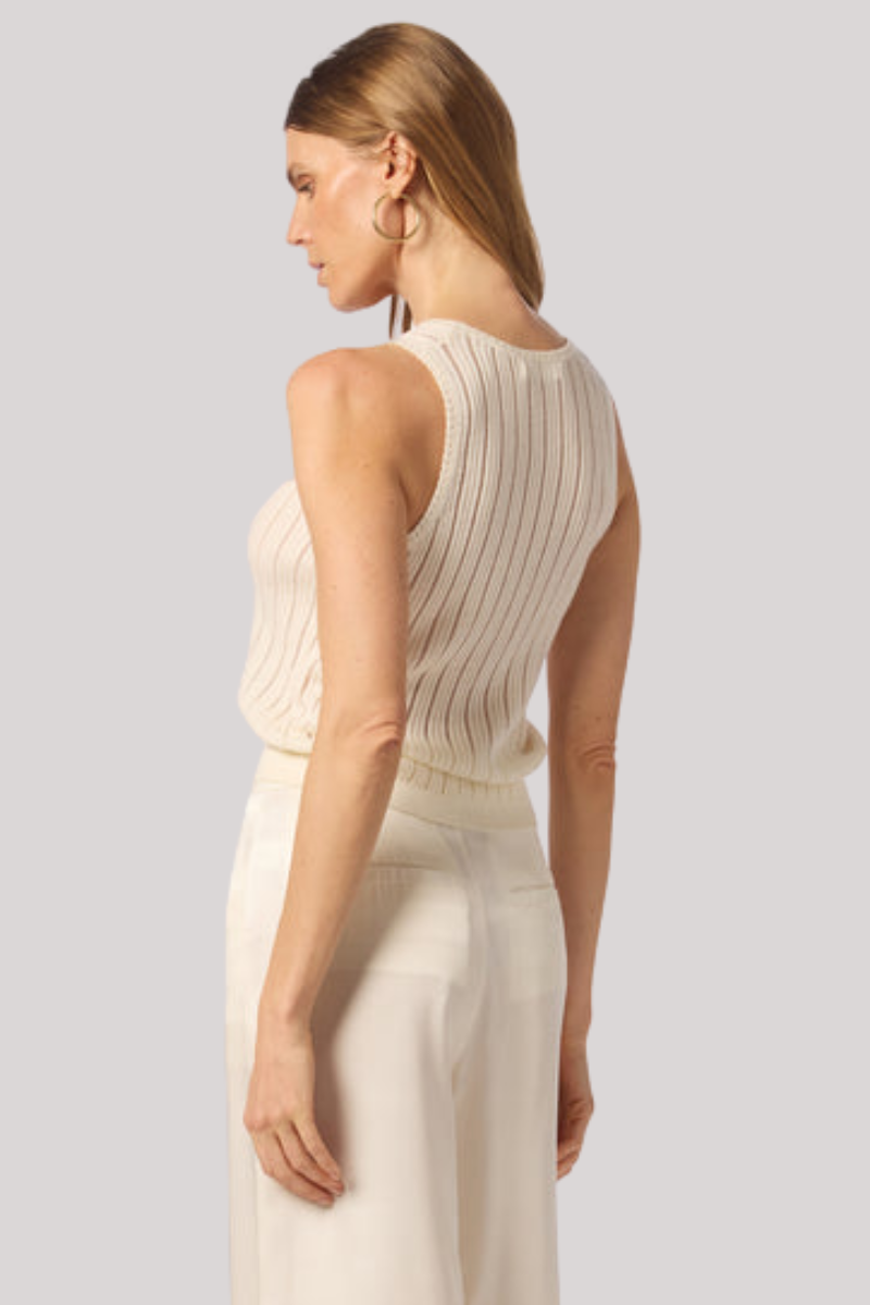 Sablyn - Juna B Scoop Neck Tank - GARDENIA