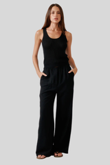Sablyn - Juna Scoop Neck Tank - BLACK
